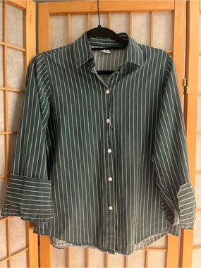 Classic Pinstripe Women’s Button Down